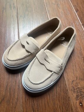 Janie and Jack Slip On Sneaker Suede Leather Shoes Size 1K